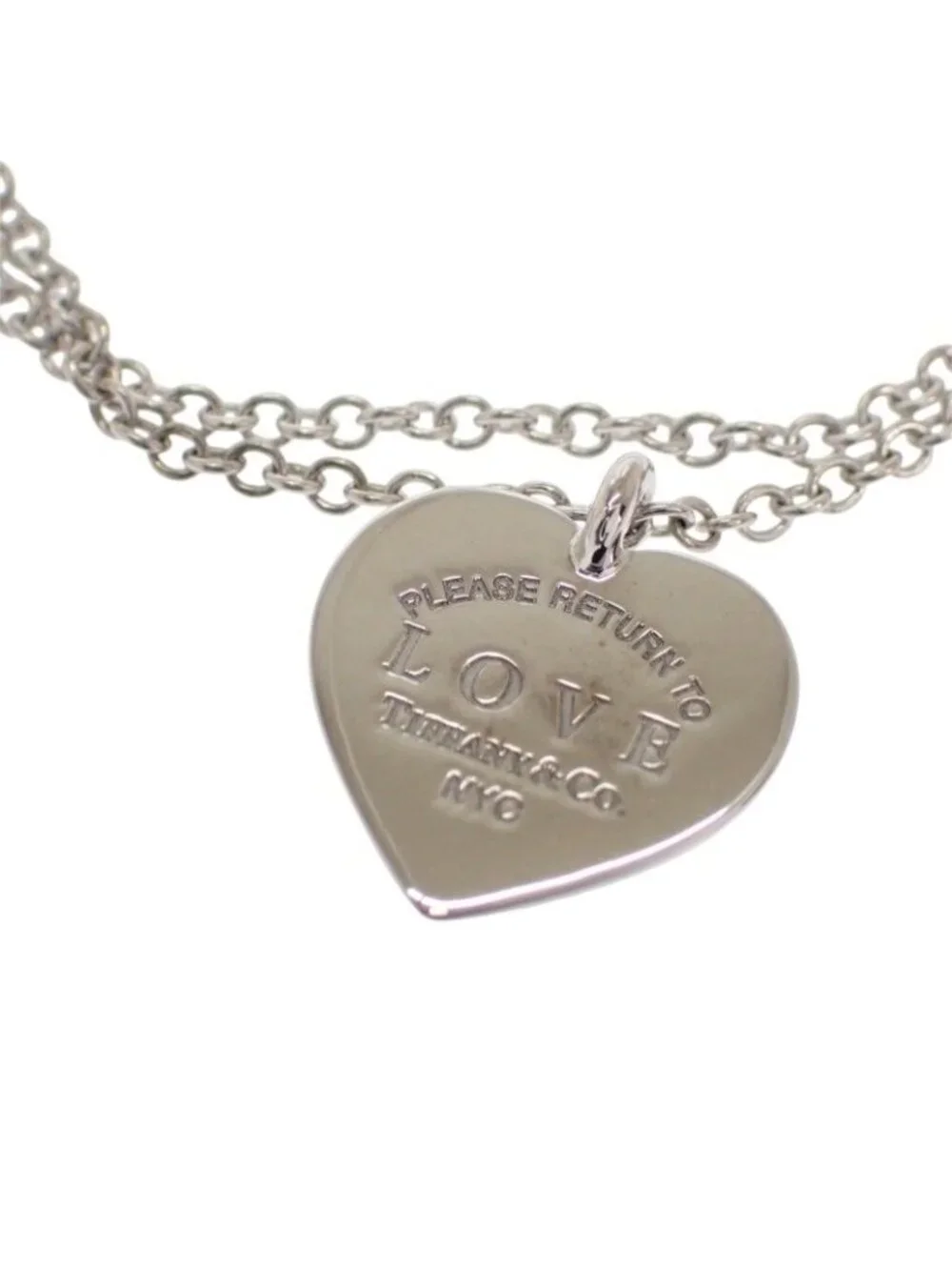 Tiffany & Co Love Heart Tag Key Return to Tiffany Bracelet 18k White Gold